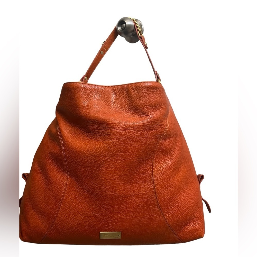 Brahmin orange shoulder women handbag